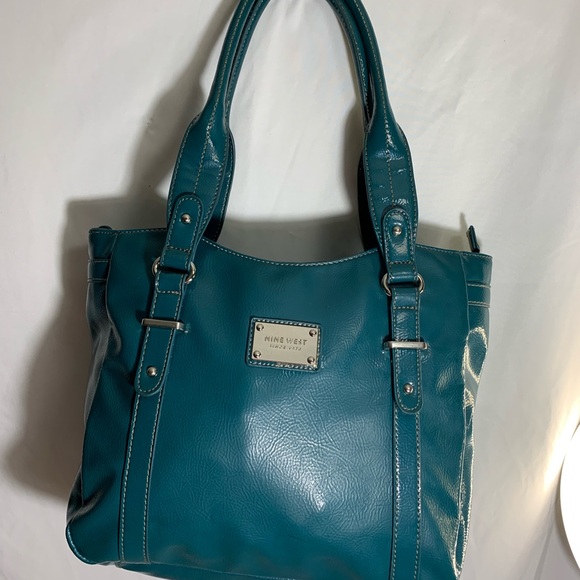 Nine West Teal Tote Bag - Picture 1 of 10